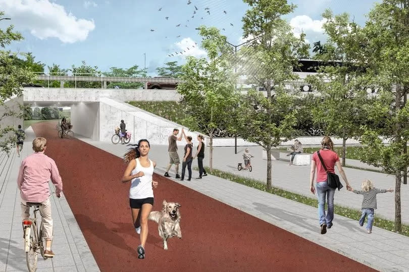 A glimpse of what the underpass could look like- if approved