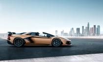 <p>Like on the standard Aventador Roadster, the SVJ's roof consists of two removable carbon-fiber panels that stow inside the front cargo area, and the Roadster also gets an electronically retractable rear window.</p>