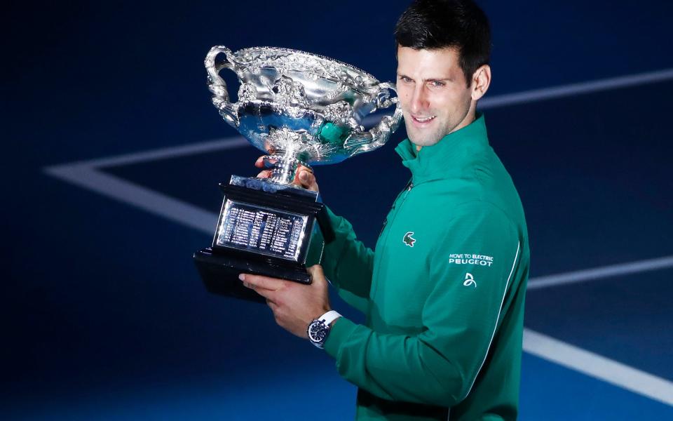 Novak Djokovic battled hard to overcome Dominic Thiem for his eighth title - Getty Images AsiaPac