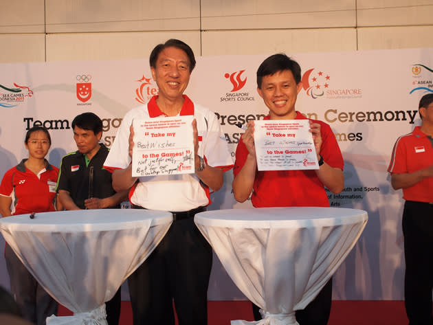 Team Singapore Flag Presentation Ceremony