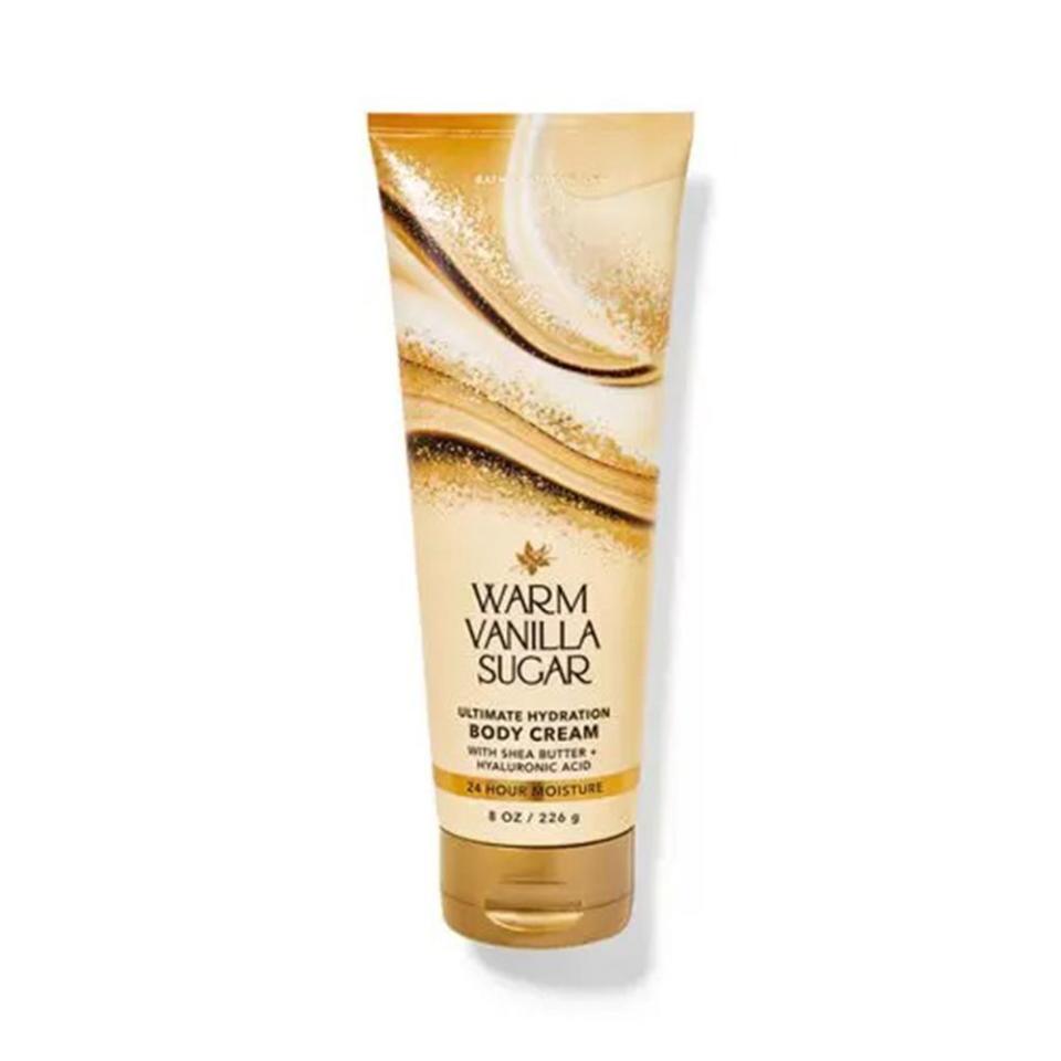 <p><a href="https://go.redirectingat.com?id=74968X1596630&url=https%3A%2F%2Fwww.bathandbodyworks.com%2Fp%2Fwarm-vanilla-sugar-ultimate-hydration-body-cream-026702194.html&sref=https%3A%2F%2F" rel="nofollow noopener" target="_blank" data-ylk="slk:Shop Now;elm:context_link;itc:0;sec:content-canvas" class="link ">Shop Now</a></p><p>Warm Vanilla Sugar Ultimate Hydration Body Cream</p><p>bathandbodyworks.com</p><p>$16.95</p>