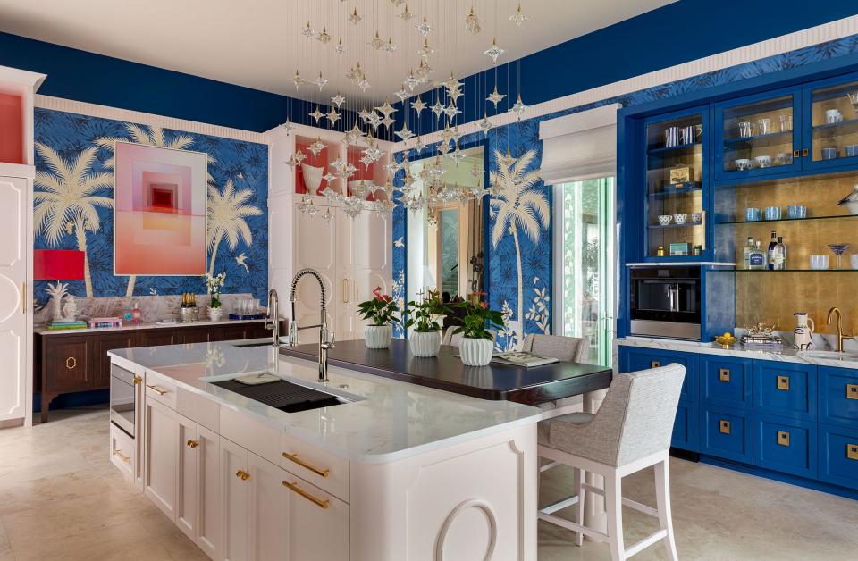 The Kips Bay Decorator Show House Palm Beach is open for tours through March 17, 2024, at a home in West Palm Beach. Among the rooms decorated by 23 design professionals is the kitchen, designed by Jim Dove Designs.