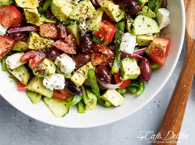 Avocado Greek Salad