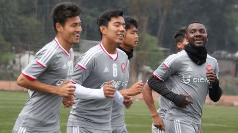 Shillong Lajong FC training session