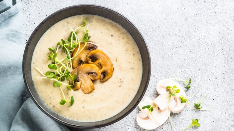 Cream of mushroom soup