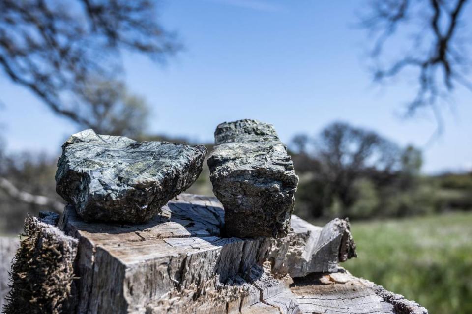 Serpentine, California’s state rock, is seen in abundance at Molok Luyuk, a proposed addition to the Berryessa Snow Mountain National Monument that spans seven counties in Northern California.