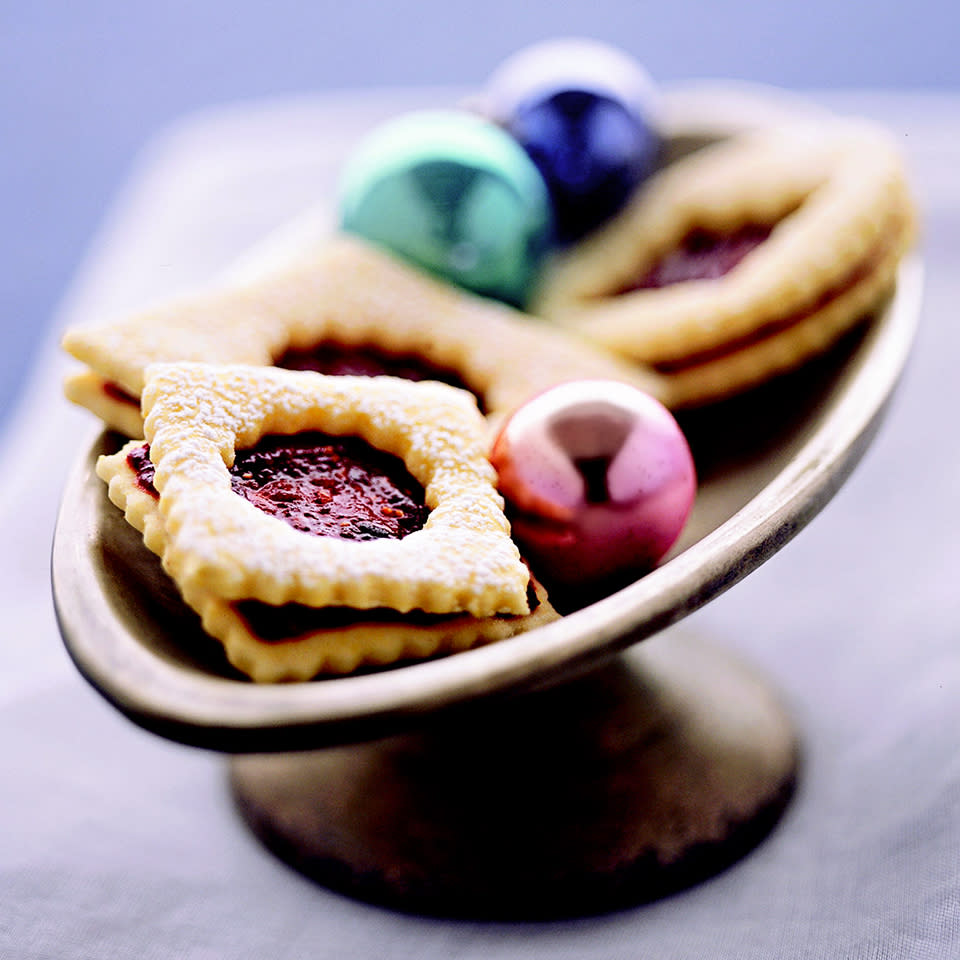 Raspberry-Fig Linzer Cookies