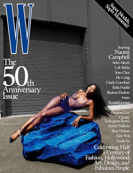 PHOTO: W Magazine is celebrating 50 years with 17 iconic covers featuring top supermodels including Naomi Campbell, Kendall Jenner, Precious Lee, Cindy Crawford and more. (Courtesy of W Magazine, Mert Alas &Marcus Piggott)