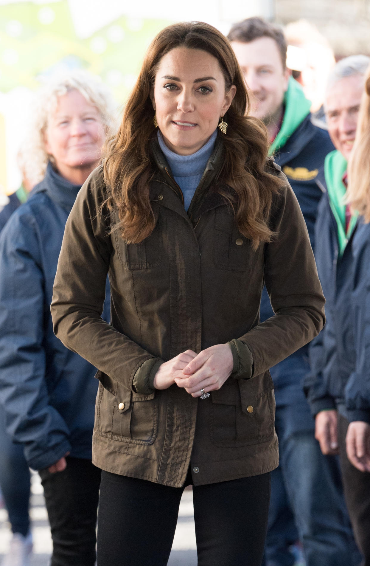 Duchess of Cambridge wearing Barbour