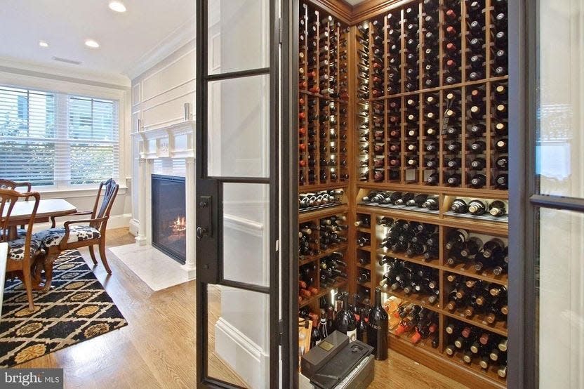 wine room of Gabe Bankman-Fried's DC townhouse