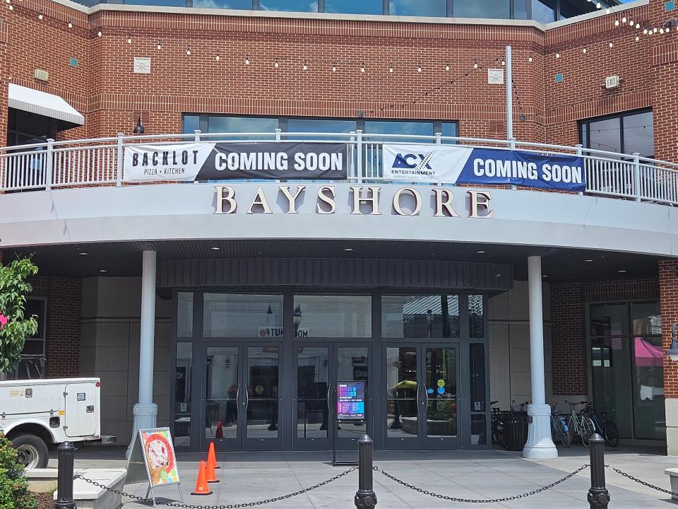 ACX Entertainment has begun a "soft opening" of its movie theater at Bayshore's rotunda. Work continues on the accompanying restaurants, including Backlot Pizza + Kitchen, in the Glendale retail complex.