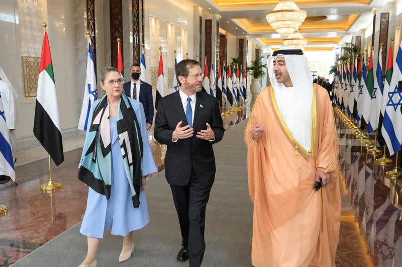 Israeli President Herzog visits the UAE for the first time