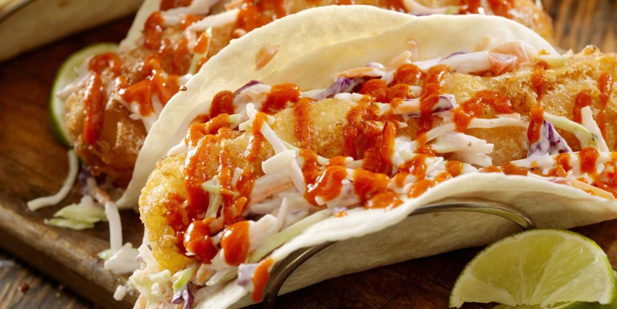 crispy fish tacos