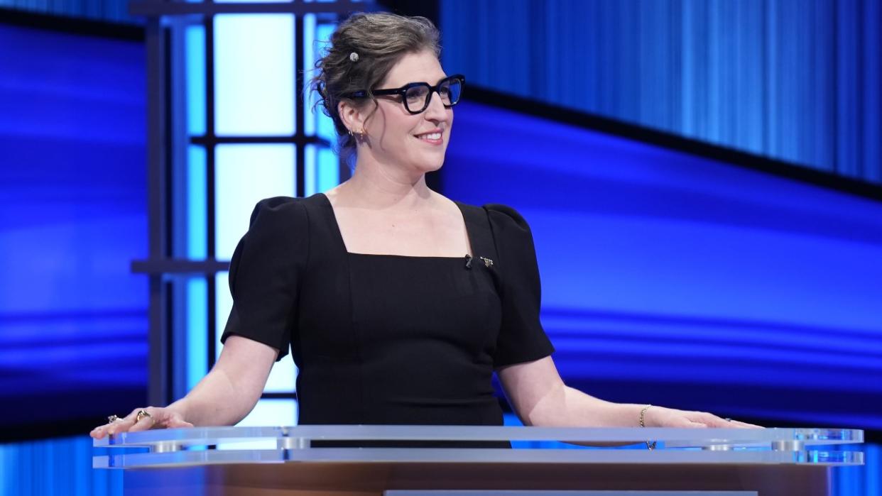  Mayim Bialik hosts Celebrity Jeopardy!. 