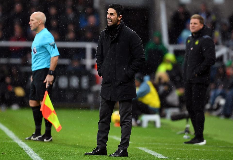 Arsenal were toothless against Newcastle amid all the controversy (Arsenal FC via Getty Images)