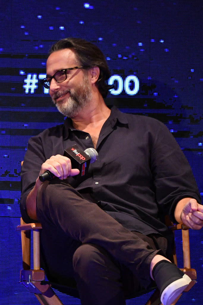 Rotheberg at "The 100" panel at New York Comic Con