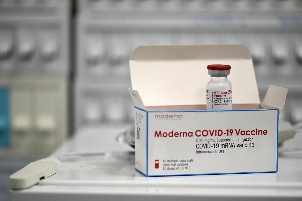 The Moderna COVID-19 vaccine.