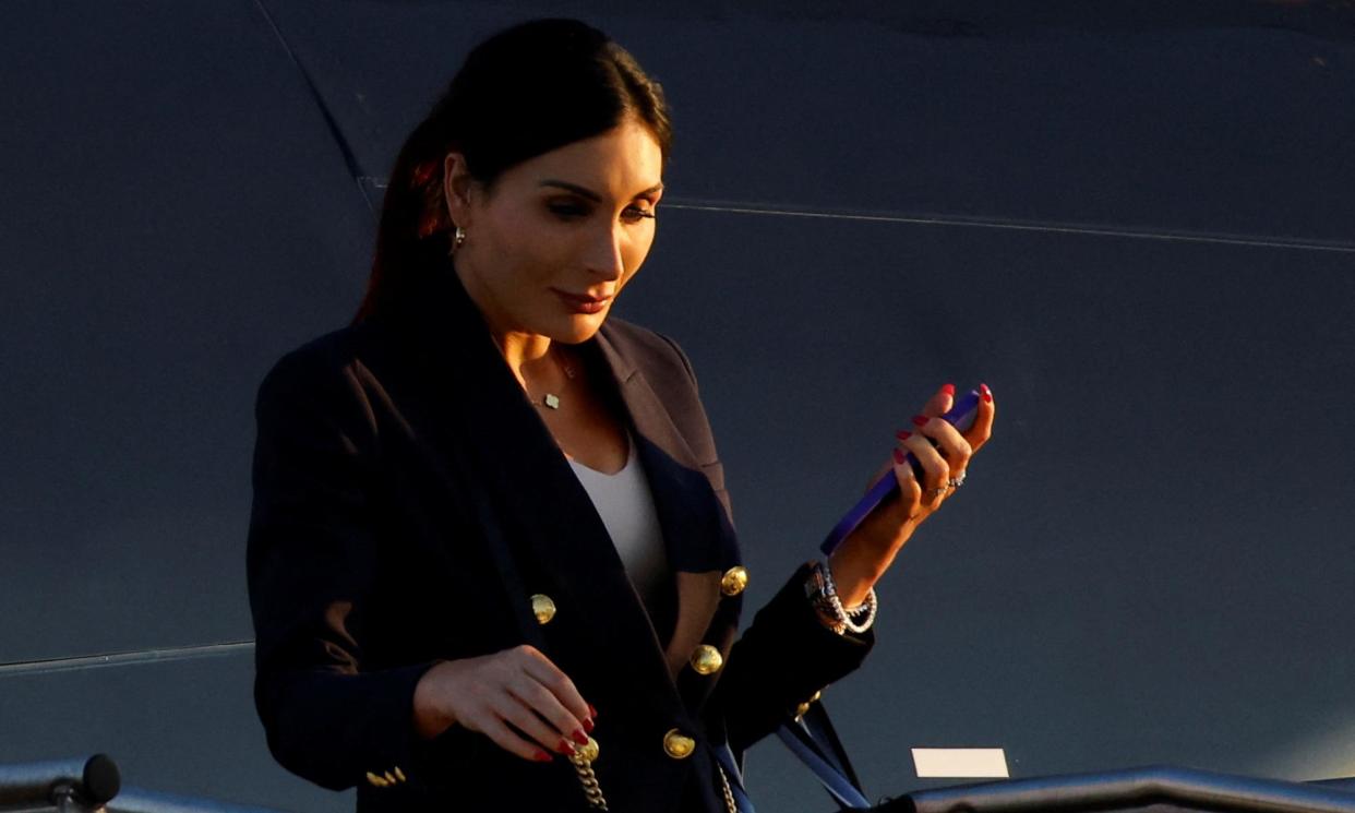 <span>Laura Loomer arrives in Philadelphia ahead of Donald Trump's debate with Vice-President Kamala Harris on Tuesday.</span><span>Photograph: Eduardo Muñoz/Reuters</span>