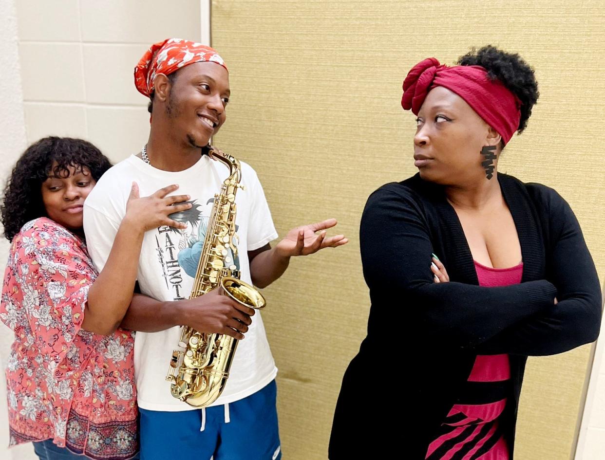 (Left to right) Mary Jones, Mikah Thomas and Tianna Andrews star in Indigo Blues: A Love Song.