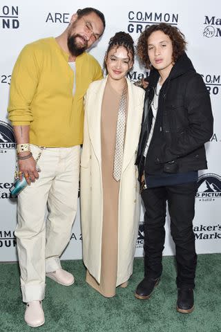 <p>Gregg DeGuire/Variety via Getty</p> Jason Momoa, Lola Iolani Momoa and Nakoa-Wolf Momoa