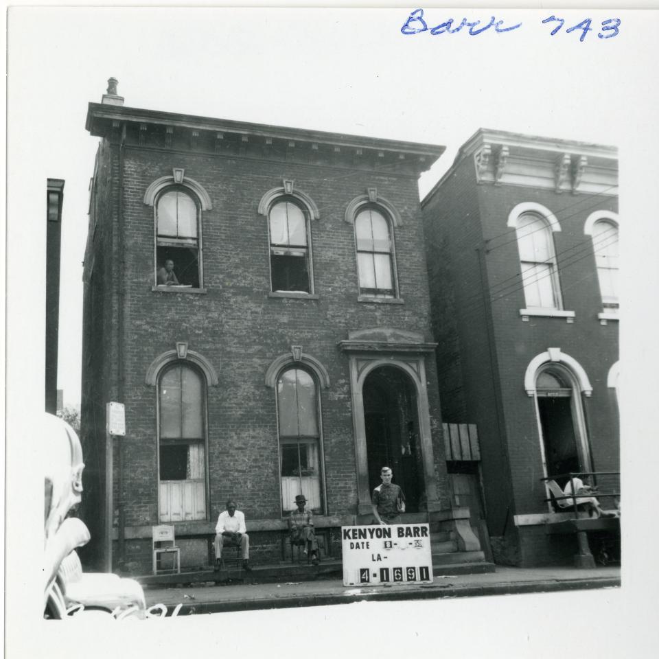 Residents of Barr Street, 743 Barr St., August 1959.