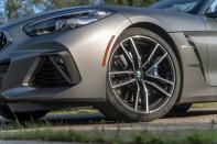 <p>Aided by its adaptive M Sport dampers, upgraded brakes, and limited-slip differential, as well as the optional 19-inch Michelin Pilot Super Sport summer tires (18s are standard), the hot Z4 impresses with a 148-foot stop from 70 mph and 1.02 g's of stick around the skidpad, pretty much in line with the last PDK-equipped Boxster S we tested.</p>