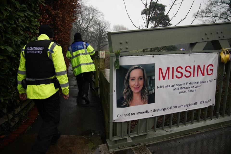 A huge level of interest coupled with wild speculation on social media put the force under intense pressure during the investigation into Ms Bulley’s disappearance (PA)