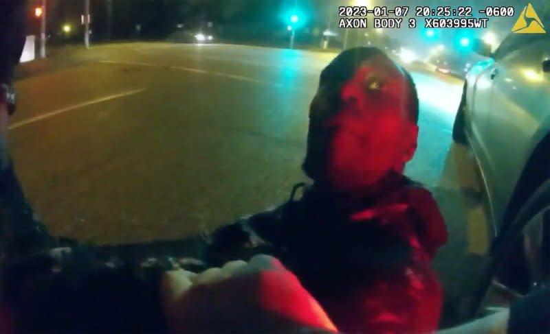The City of Memphis released video footage recorded on police-issued body-worn cameras and a pole camera taken on the evening of Jan. 7, 2023, in Memphis, Tenn., of the incident between Tyre Nichols and members of the Memphis Police Department. On Wednesday, the Justice Department released guidance for police departments on the formation of such specialized police units as that which killed Nichols. Photo via City of Memphis/UPI