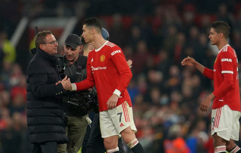 Ralf Rangnick recibió las críticas de Cristiano Ronaldo en su paso por Manchester United