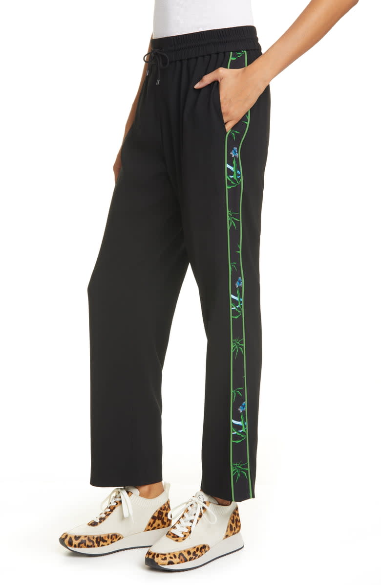 Kenzo Sea Lily Stripe Jogging Pants in black