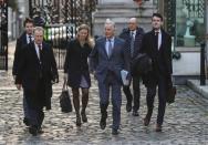 Michel Barnier arrives at Government Buildings in Dublin