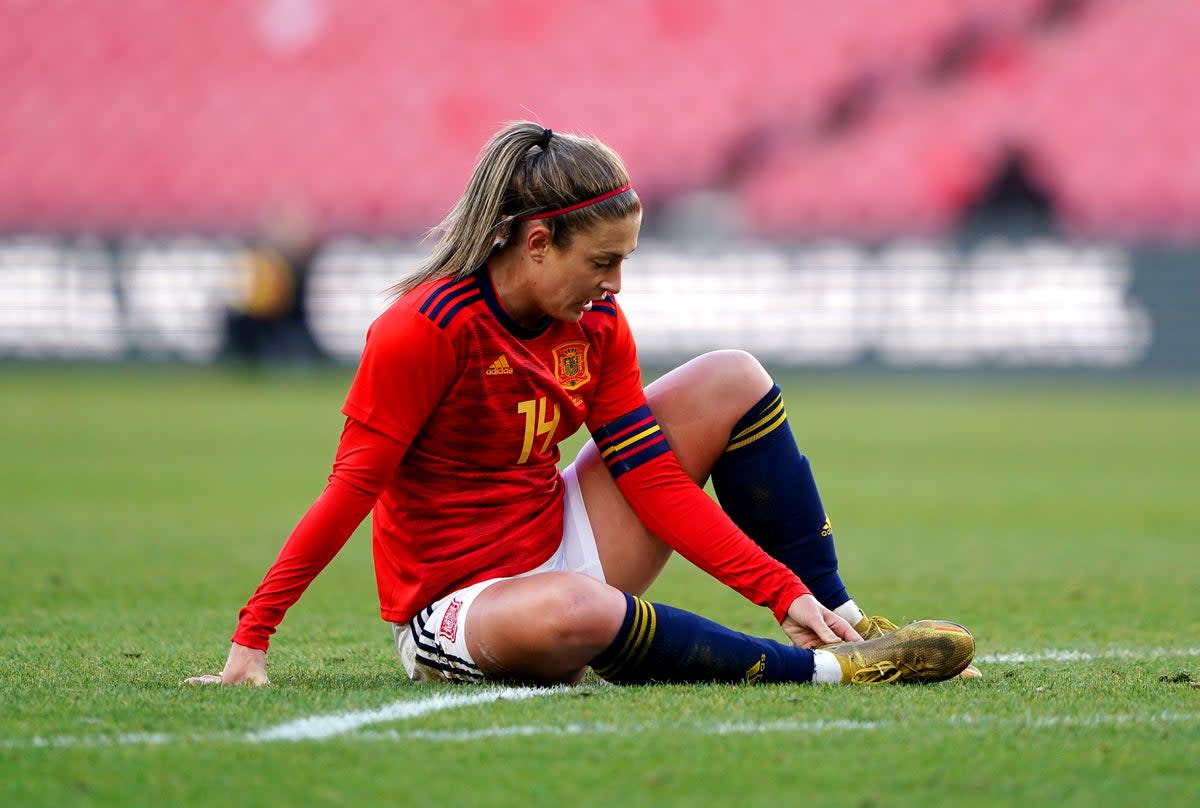 Alexia Putellas suffered the injury during training (PA Wire)