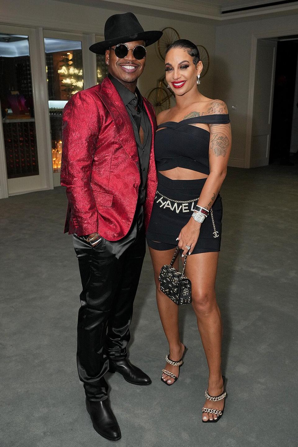 Ne-Yo and Crystal Smith attend Sean "Diddy" Combs celebrates BET Lifetime Achievement after party powered by Meta, Ciroc Premium Vodka and DeLeon Tequila on June 26, 2022 in Los Angeles, California.