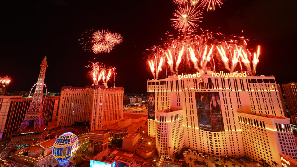 The fireworks finale to the 2023 Las Vegas Grand Prix.