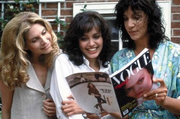 Elizabeth Mitchell, Angelina Jolie and Mercedes Ruehl in "Gia." (Photo: HBO)