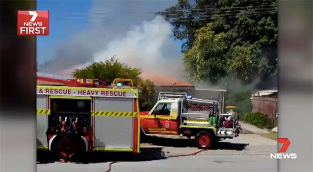 The Camillo house fire. Source: 7News