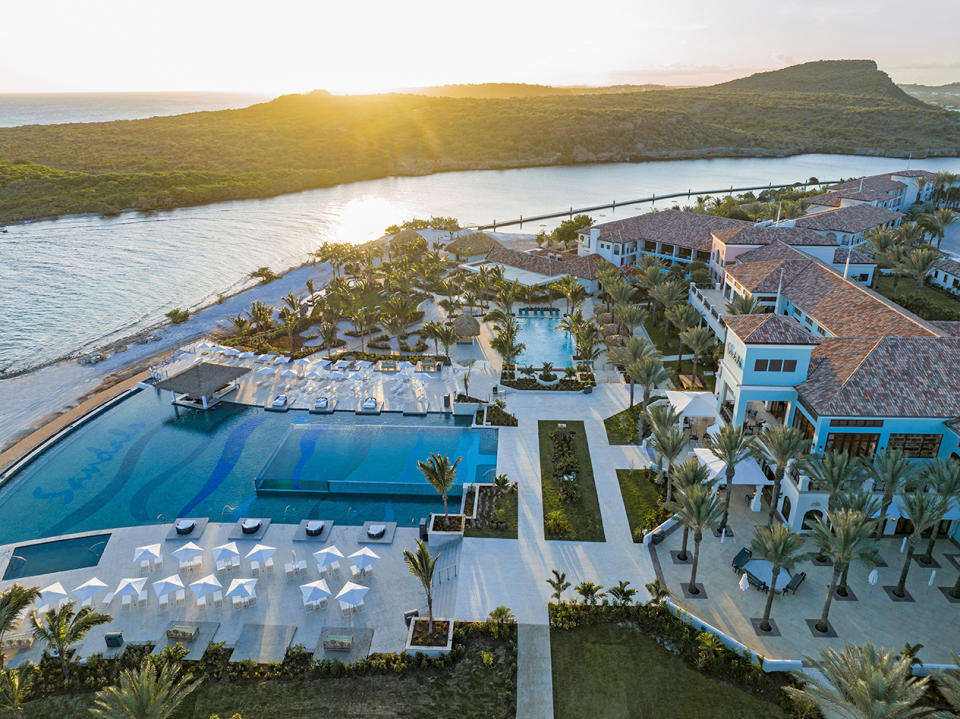 An aerial shot of Sandals Royal Curaçao. - Credit: Photo Courtesy Samdals International Resorts