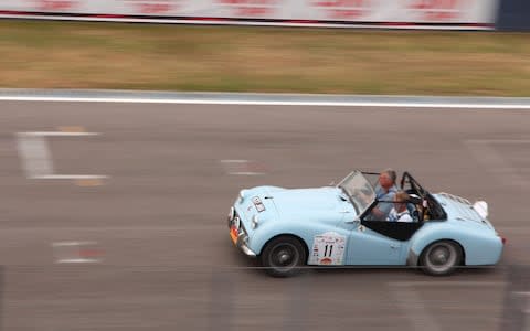 1960 Triumph TR3a - ownered by Andrew English - 2019 Liège-Brescia-Liège road rally - Credit: www.classicrallypress.co.uk