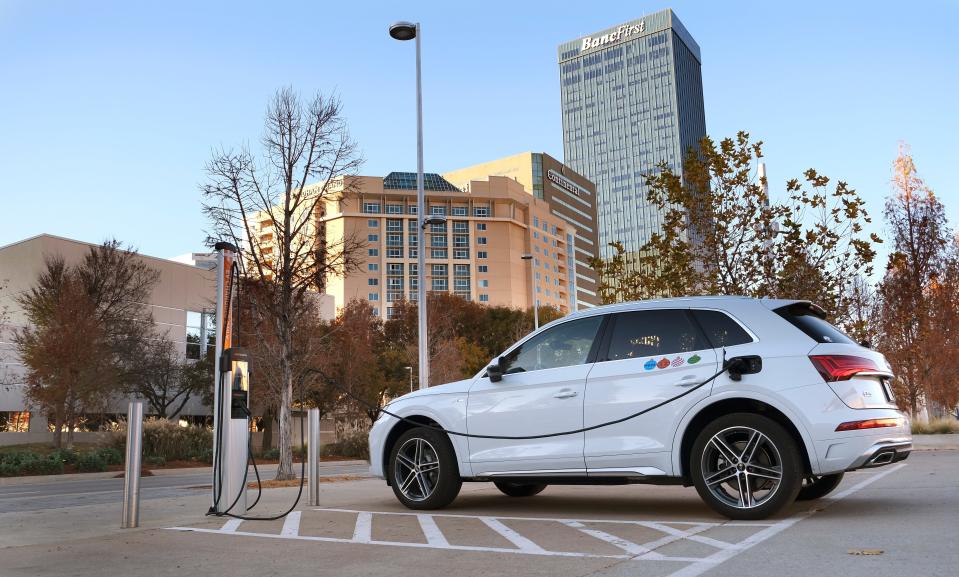Electric vehicle charging stations are popping up throughout the state as sales of the cars go up across the country.