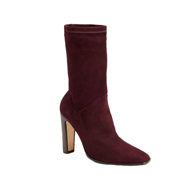 <a rel="nofollow noopener" href="https://shoprachelzoe.com/shop/footwear/lizzy-stretch-suede-boots/?attribute_pa_color=win" target="_blank" data-ylk="slk:Lizzy Stretch Suede Boots, Rachel Zoe, $348;elm:context_link;itc:0;sec:content-canvas" class="link ">Lizzy Stretch Suede Boots, Rachel Zoe, $348</a>