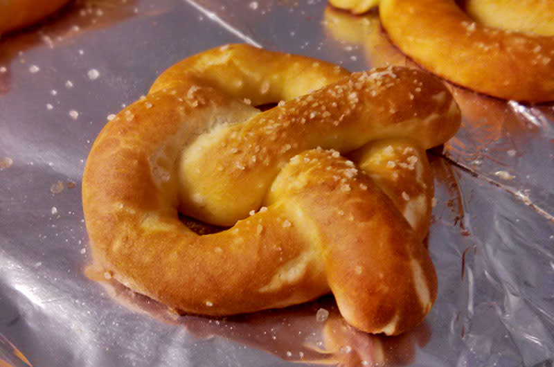 homemade pretzel
