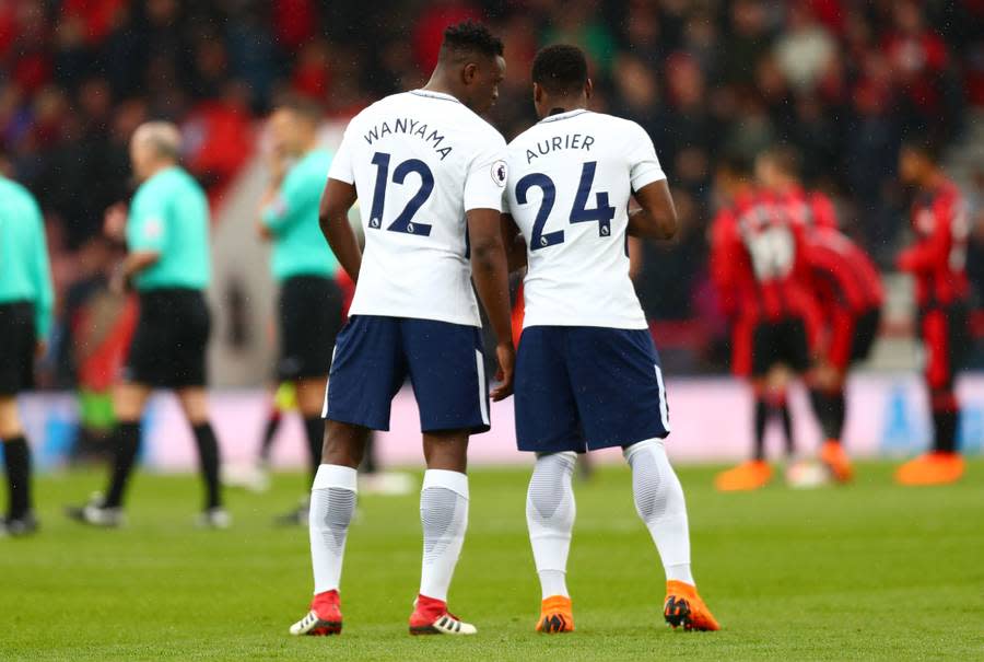 DAS IST NOCH ZU TUN: Insgesamt sechs weitere Spieler stehen angeblich auf der "Streichliste" der Spurs. Unter anderem Serge Aurier (r.) und Victor Wanyama (l.) sollen ebenfalls verkauft werden. Allerdings können nicht alle Außenverteidiger gehen. Christian Eriksen möchte unbedingt nach Madrid, auch hier muss eine Lösung gefunden werden