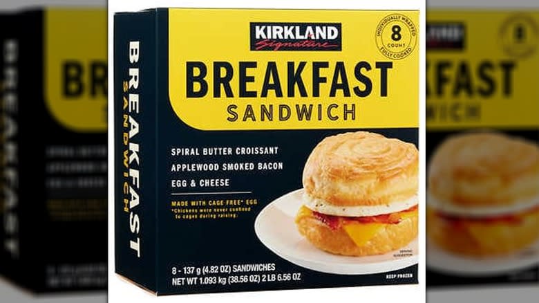 Kirkland Signature breakfast sandwich