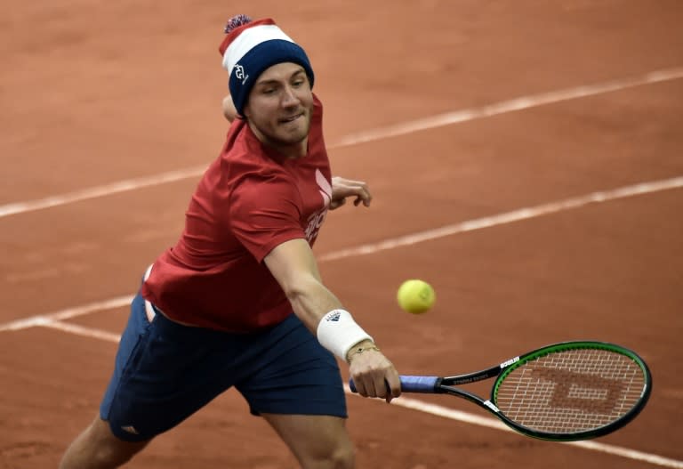 Lucas Pouille is the highest-ranked member of the French team in the ATP rankings