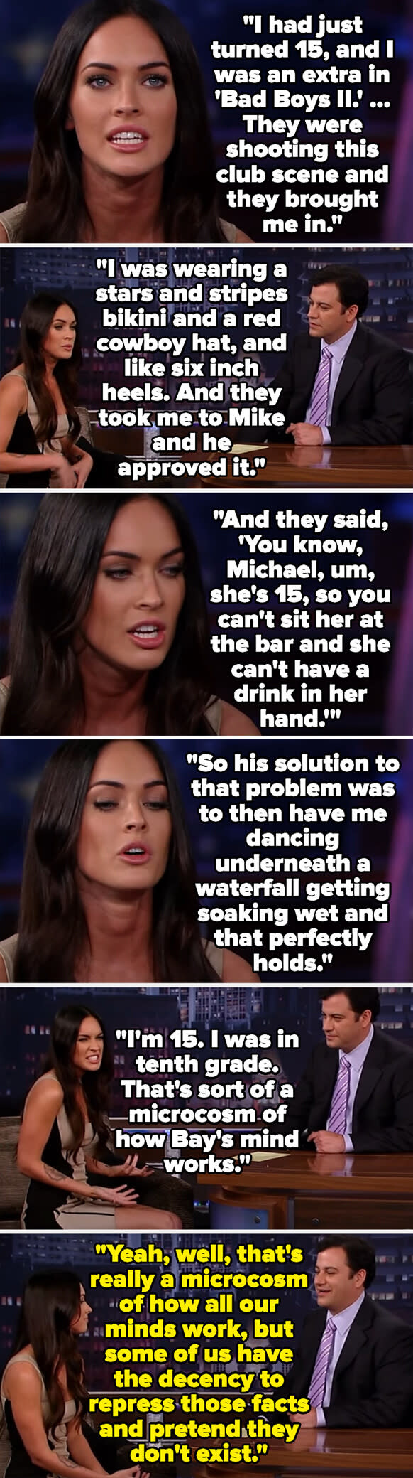 Megan Fox and Jimmy Kimmel