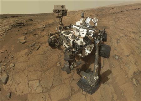 A self-portrait of the Mars rover Curiosity is seen in this February 3, 2013 handout image courtesy of NASA. REUTERS/NASA/JPL-Caltech