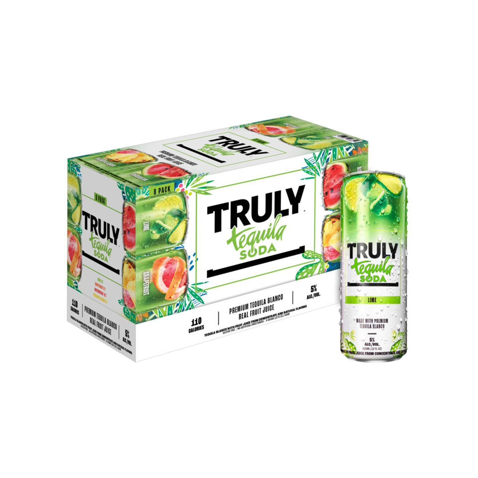 Truly Tequila Soda is Available in Four Flavors: Lime, Grapefruit, Watermelon & Pineapple Guava.