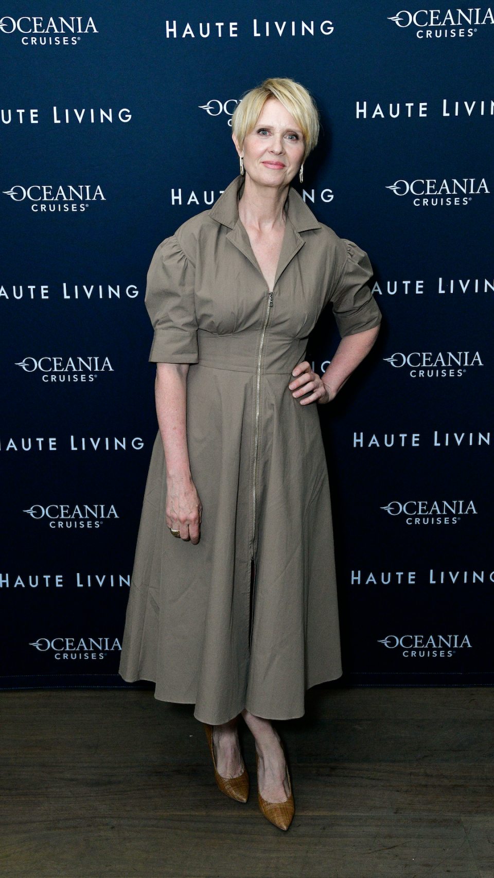 Cynthia Nixon attends the Haute Living dinner celebrating Kristin Davis with Oceania Cruises and Haute Jets at Avra Madison Estiatorio on June 20, 2023 in New York City