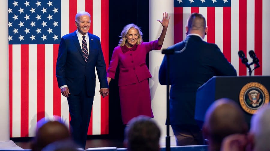 President Biden and first lady Jill Biden