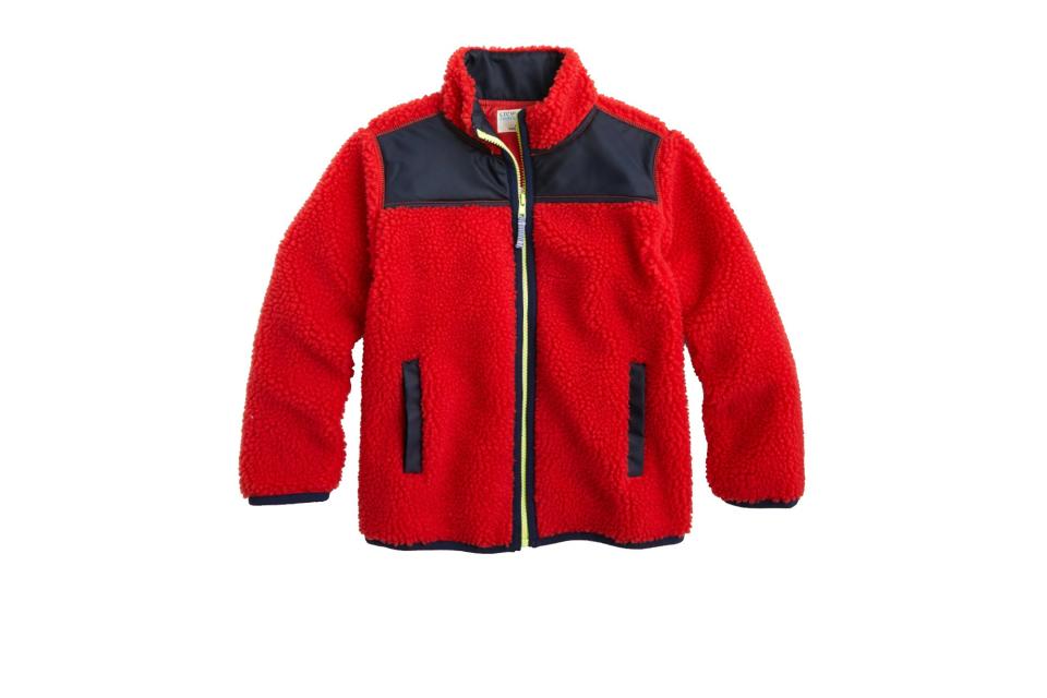 J.Crew kids sherpa jacket (was $80, 40% off with code TOGETHER)